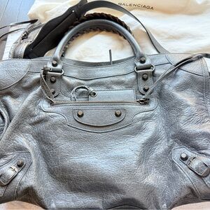 Balenciaga Classic City Bag – Dark Gray | Authentic | Broken-In Icon ✨